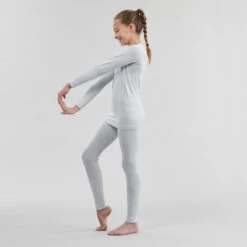 Kids' High-Tech Cross-Country Skiing Base Layer - UW 500 Grey 14 Kids' High-Tech Cross-Country Skiing Base Layer - UW 500 Grey -Winter Sports Gear kids high tech cross country skiing base layer xc s uw 500 grey 2