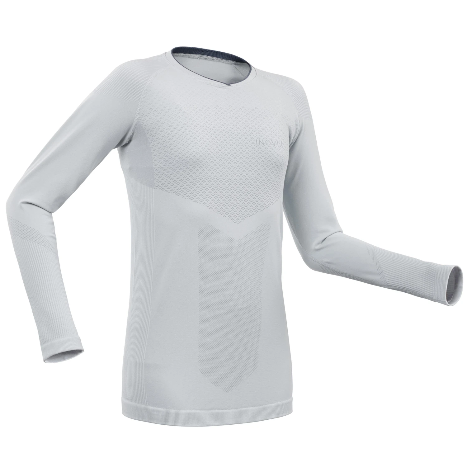 Kids' High-Tech Cross-Country Skiing Base Layer - UW 500 Grey 3 Kids' High-Tech Cross-Country Skiing Base Layer - UW 500 Grey