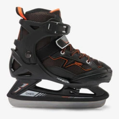 Winter Sports Gear -Winter Sports Gear kids ice skates fit 100 black orange 1