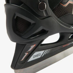 Kids' Ice Skates - FIT 100 Black/Orange -Winter Sports Gear kids ice skates fit 100 black orange 6