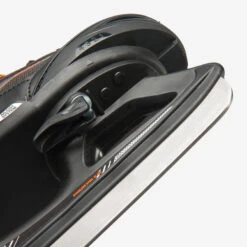 Kids' Ice Skates - FIT 100 Black/Orange -Winter Sports Gear kids ice skates fit 100 black orange 7