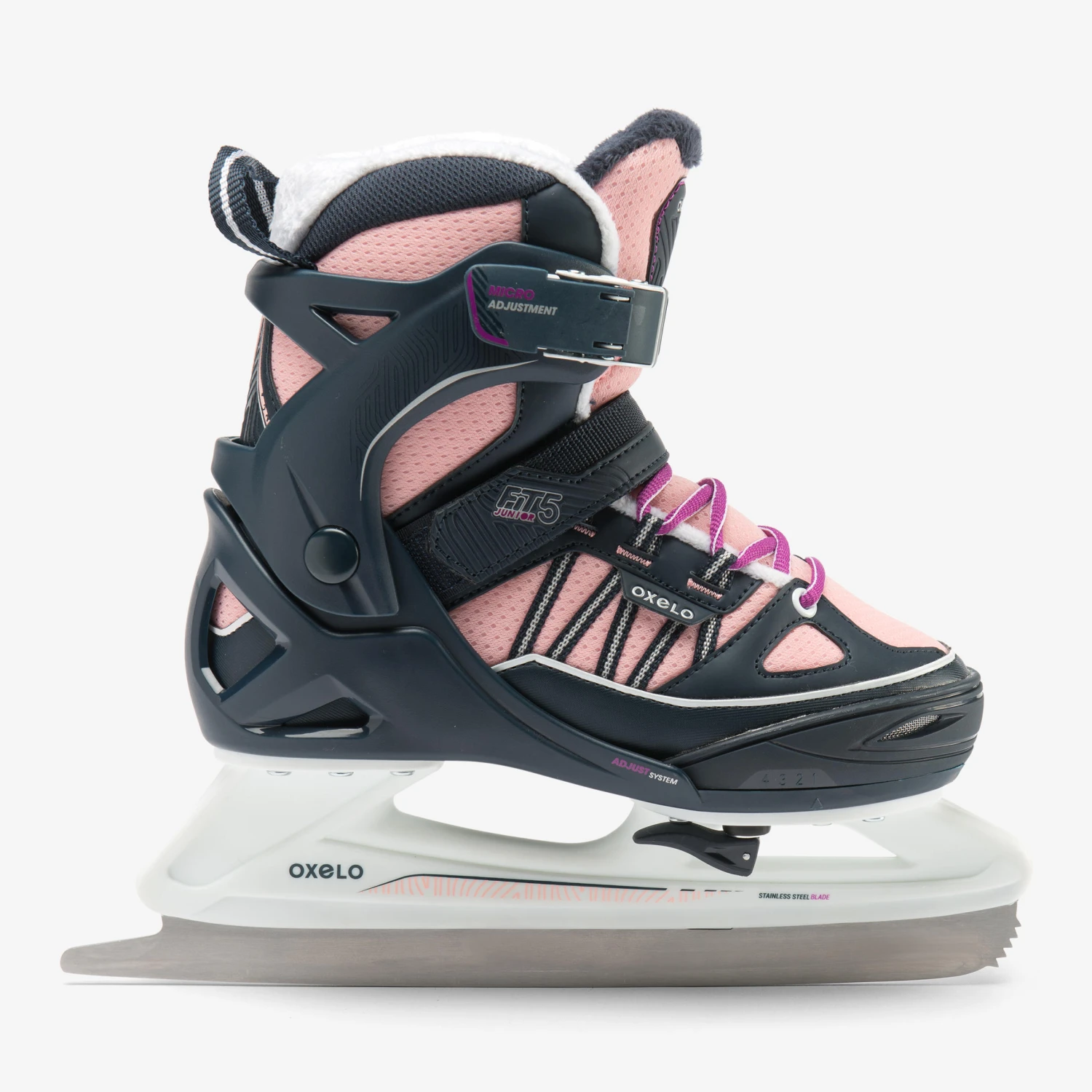 Kids' Ice Skates - FIT 500 Blue/Pink 5 Kids' Ice Skates - FIT 500 Blue/Pink - Image 3