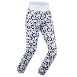 WEDZE Kids’ Ski Base Layer Bottoms - BL 500 Penguin