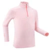 WEDZE Kids' Ski Base Layer Top - BL 500 Pink 1 WEDZE Kids' Ski Base Layer Top - BL 500 Pink -Winter Sports Gear kids ski base layer top bl 500 pink