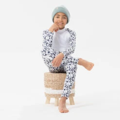 WEDZE Kids' Ski Base Layer Top - BL 500 White -Winter Sports Gear kids ski base layer top bl 500 white 2