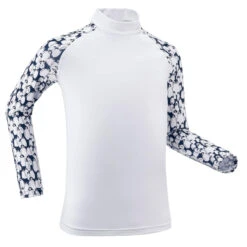 WEDZE Kids' Ski Base Layer Top - BL 500 White