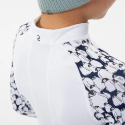 WEDZE Kids' Ski Base Layer Top - BL 500 White -Winter Sports Gear kids ski base layer top bl 500 white 6