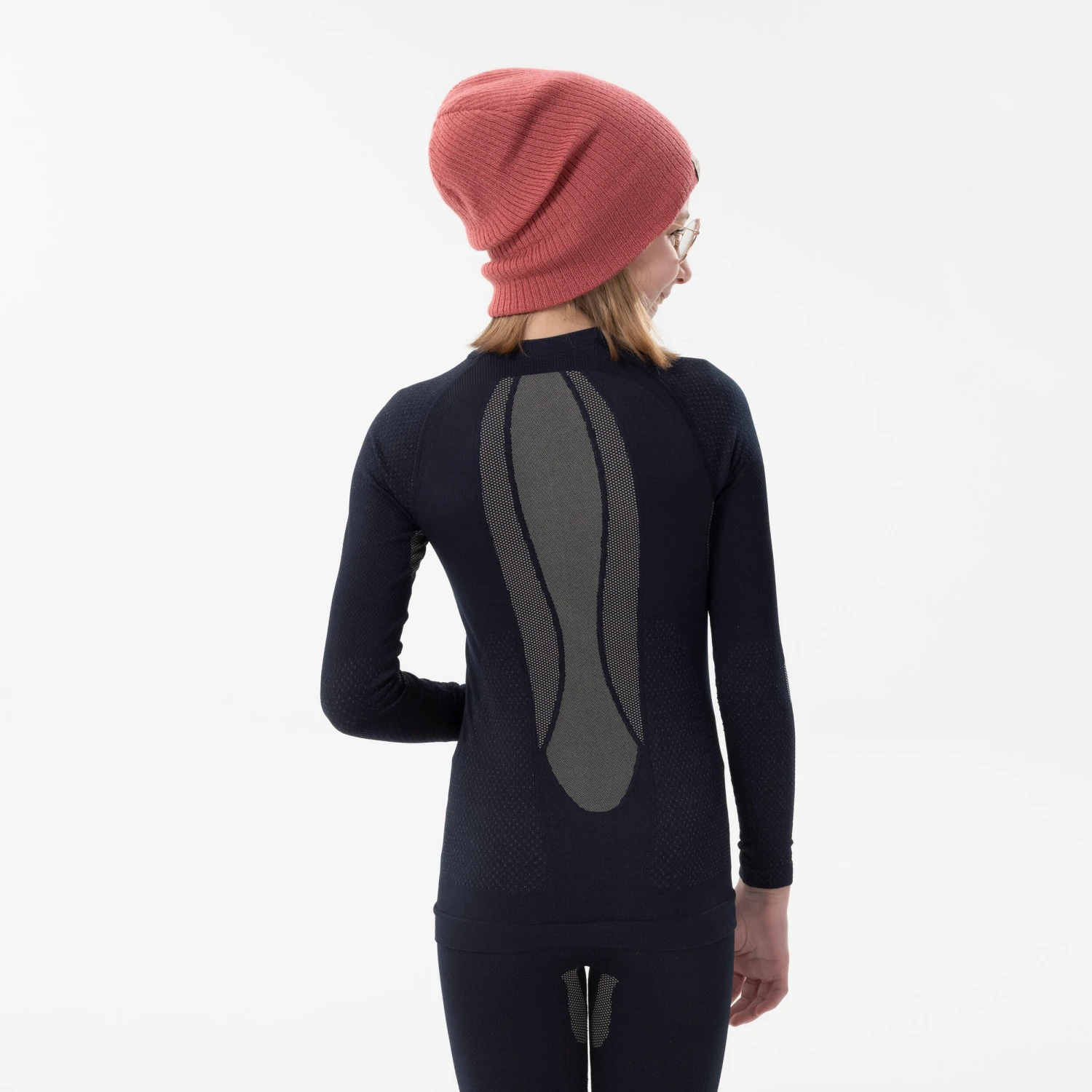 WEDZE Kids’ Ski Base Layer Top - BL 500 Blue 15 WEDZE Kids’ Ski Base Layer Top - BL 500 Blue - Image 13