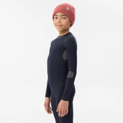 WEDZE Kids’ Ski Base Layer Top - BL 500 Blue 22 WEDZE Kids’ Ski Base Layer Top - BL 500 Blue -Winter Sports Gear kids ski base layer top i soft bl 580 blue 5