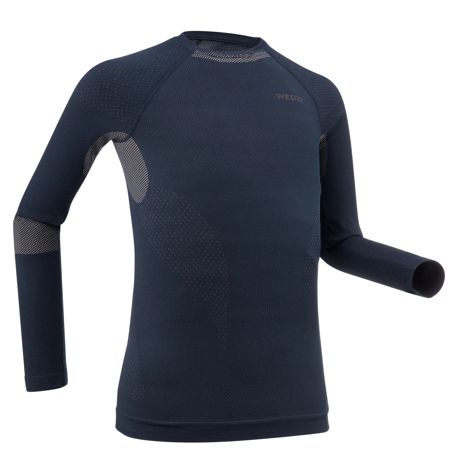 WEDZE Kids’ Ski Base Layer Top - BL 500 Blue 3 WEDZE Kids’ Ski Base Layer Top - BL 500 Blue