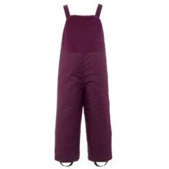 WEDZE Kids' Ski Bib Pants - Warm Purple -Winter Sports Gear kids ski bib pants wamr purple 2