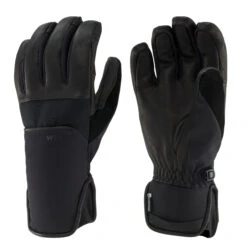 WEDZE Waterproof Ski Gloves - 550 Black
