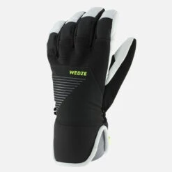 WEDZE Kids’ Ski Gloves - 900 Black -Winter Sports Gear kids ski gloves 900 black 4