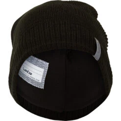 WEDZE Kids’ Ski Hat - Pure Black -Winter Sports Gear kids ski hat pure black 2