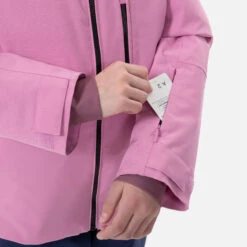 WEDZE Kids’ Ski Jacket - 550 Pink -Winter Sports Gear kids ski jacket 550 pink 5