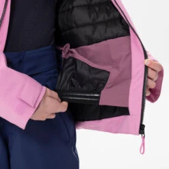 WEDZE Kids’ Ski Jacket - 550 Pink -Winter Sports Gear kids ski jacket 550 pink 8