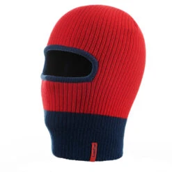 WEDZE Kids' Ski Knit Balaclava - Red -Winter Sports Gear kids ski knit balaclava red 3