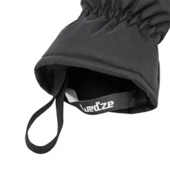 WEDZE Kids’ Downhill Ski Mittens - 100 Black -Winter Sports Gear kids ski mittens mi 100 jr black 4