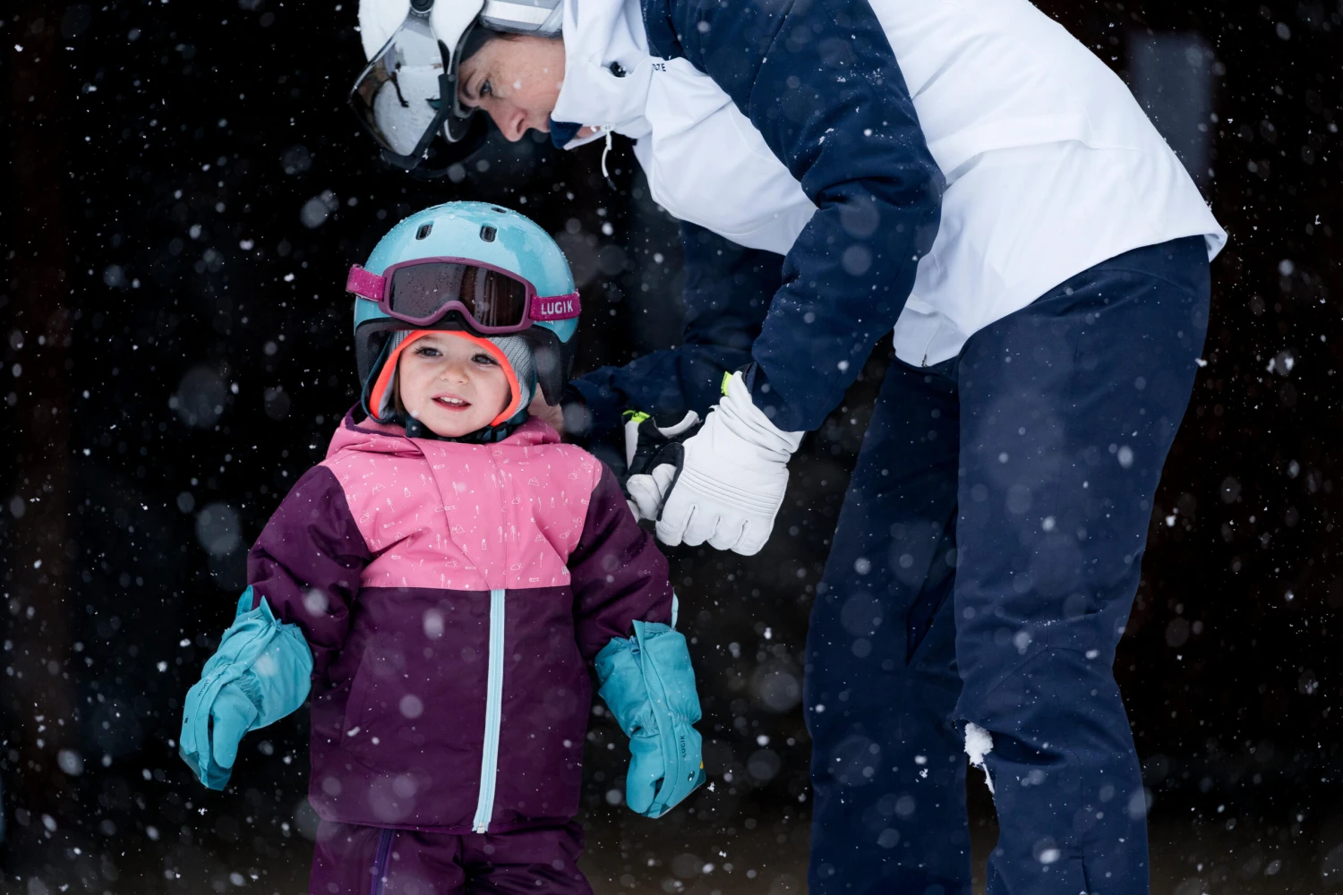 WEDZE Kids' Ski Mittens - Blue 17 WEDZE Kids' Ski Mittens - Blue - Image 15