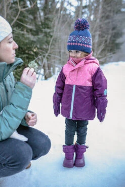 WEDZE Kids' Ski Mittens - Purple -Winter Sports Gear kids ski mittens warm purple 11