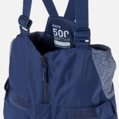 WEDZE Kids’ Ski Bib Pants - PNF 500 PNF Blue 14 WEDZE Kids’ Ski Bib Pants - PNF 500 PNF Blue -Winter Sports Gear kids ski pants 500 pnf navy blue 5