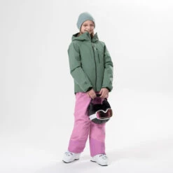 WEDZE Kids’ Ski Pants - 500 PNF Pink -Winter Sports Gear kids ski pants 500 pnf pink 2