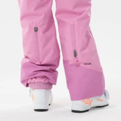 WEDZE Kids’ Ski Pants - 500 PNF Pink -Winter Sports Gear kids ski pants 500 pnf pink 7