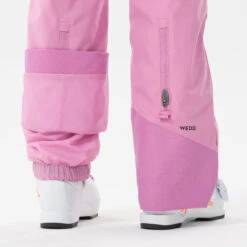WEDZE Kids’ Ski Pants - 500 PNF Pink -Winter Sports Gear kids ski pants 500 pnf pink 8