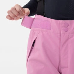 WEDZE Kids’ Ski Pants - 500 PNF Pink -Winter Sports Gear kids ski pants 500 pnf pink 9