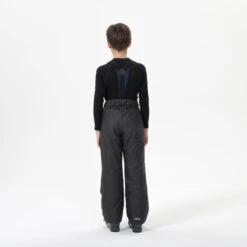 WEDZE Kids' Ski Pants - PA 100 Grey -Winter Sports Gear kids ski pants pa 100 grey 3