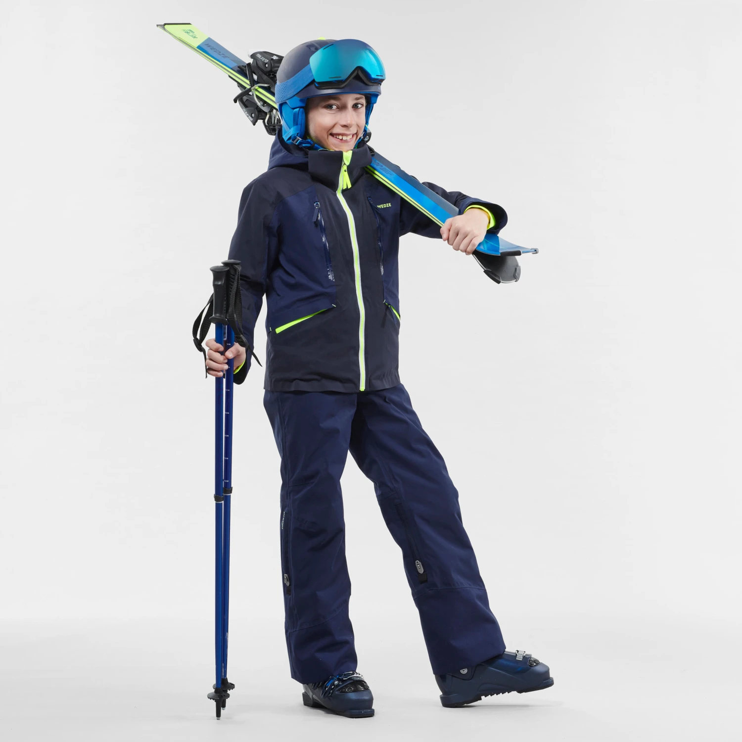 WEDZE Kids' Ski Pants - PA 900 PNF Blue 5 WEDZE Kids' Ski Pants - PA 900 PNF Blue - Image 3