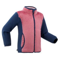 WEDZE Kids' Ski Fleece Jacket - Midwarm Pink