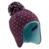 WEDZE Kids' Ski Hat - Warm Purple -Winter Sports Gear kids ski sled hat simple warm purple blue