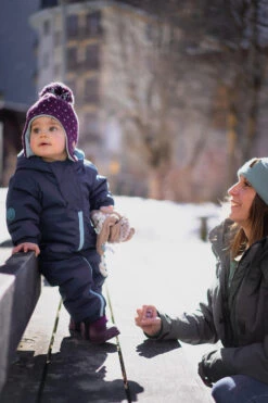 WEDZE Kids' Ski Hat - Warm Purple -Winter Sports Gear kids ski sled hat simple warm purple blue 7