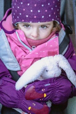 WEDZE Kids' Ski Hat - Warm Purple -Winter Sports Gear kids ski sled hat simple warm purple blue 9