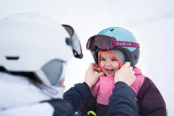 WEDZE Kids' Ski/Sledding 2 In 1 Helmet - XXS Blue -Winter Sports Gear kids ski sledding 2 in 1 helmet xxs blue 12