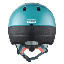 WEDZE Kids' Ski/Sledding 2 In 1 Helmet - XXS Blue -Winter Sports Gear kids ski sledding 2 in 1 helmet xxs blue 2