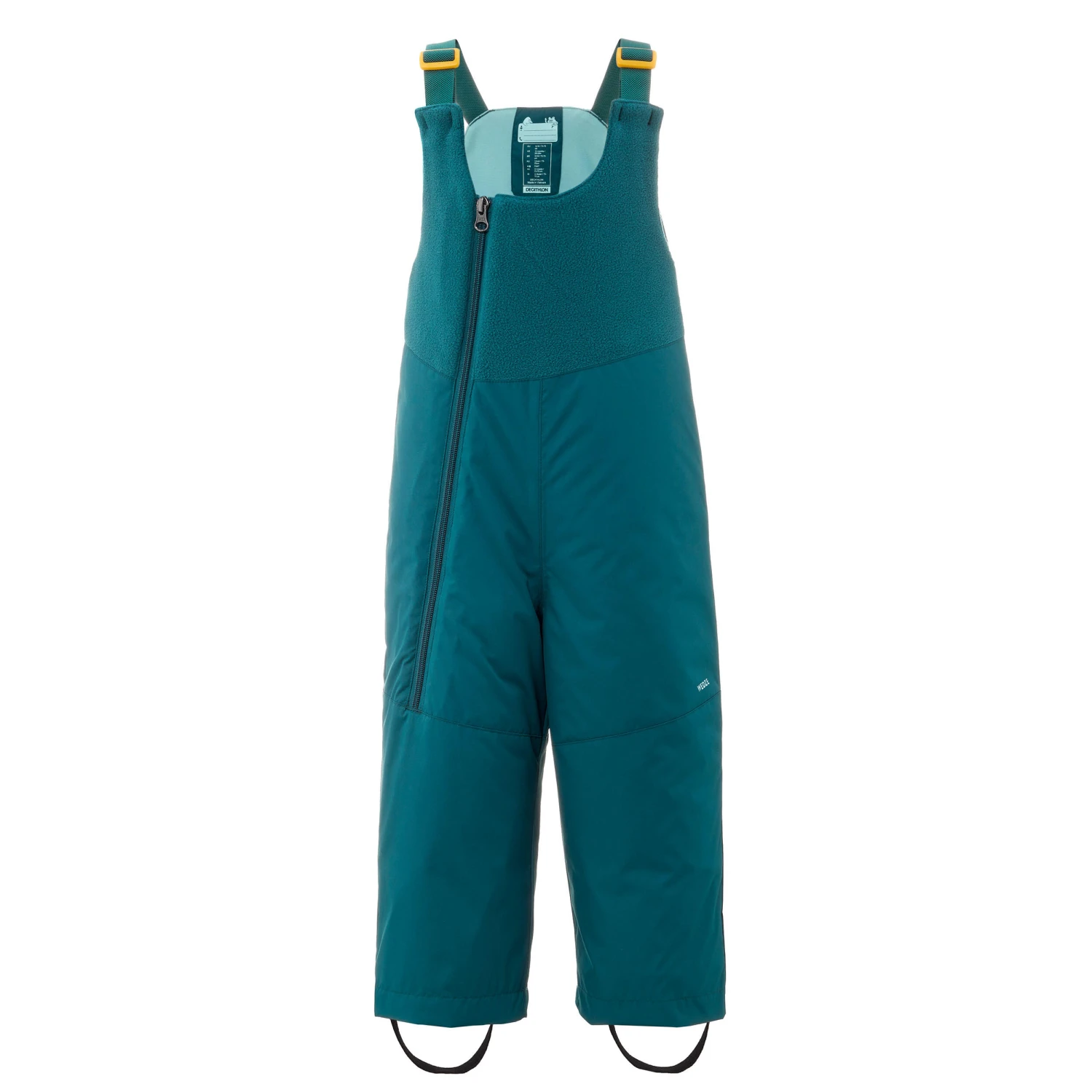 WEDZE Kids' Ski Bib Pants - Warm Blue 4 WEDZE Kids' Ski Bib Pants - Warm Blue - Image 2