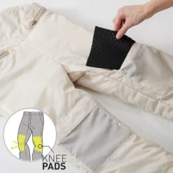 Kids' Snowboard Bib Pants - BIB 500 Beige -Winter Sports Gear kids snowboard bib pants bib 500 beige 9