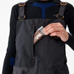 Kids' Snowboard Bib Pants - 500 Black -Winter Sports Gear kids snowboard bib pants bib 500 black 11