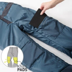 Kids' Snowboard Bib Pants - 500 Black -Winter Sports Gear kids snowboard bib pants bib 500 black 7