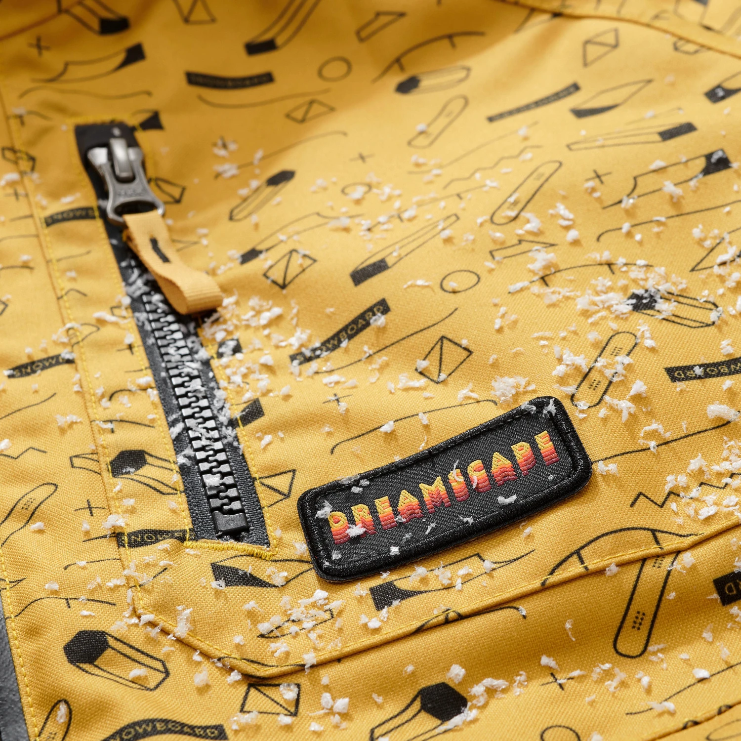 Kids’ Snowboard Jacket – SNB 500 Yellow 16 Kids’ Snowboard Jacket – SNB 500 Yellow - Image 14