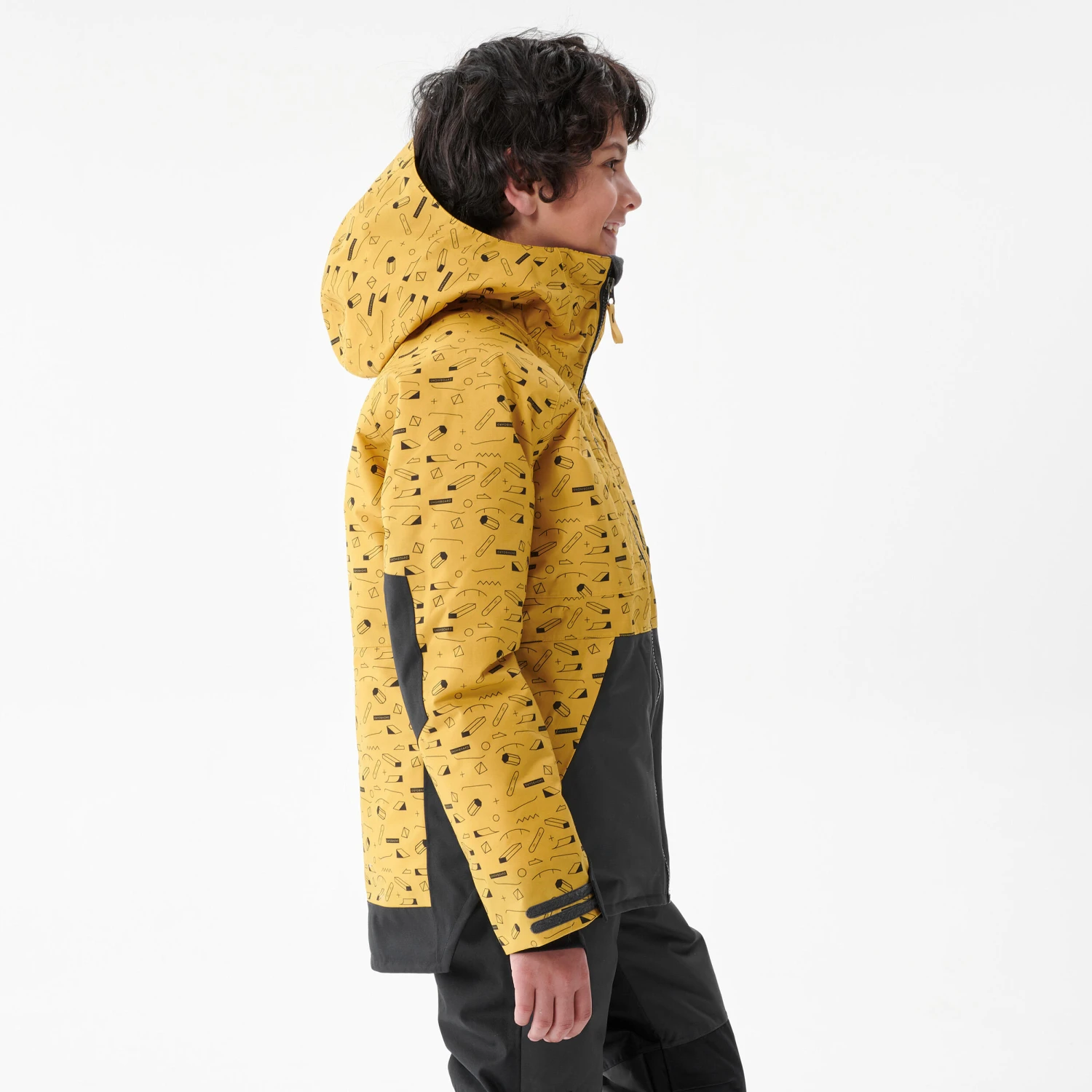 Kids’ Snowboard Jacket – SNB 500 Yellow 5 Kids’ Snowboard Jacket – SNB 500 Yellow - Image 3