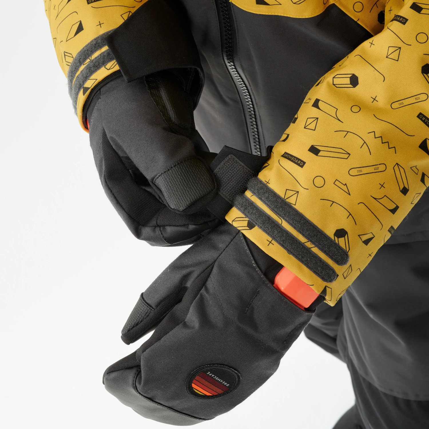 Kids’ Snowboard Jacket – SNB 500 Yellow 10 Kids’ Snowboard Jacket – SNB 500 Yellow - Image 8