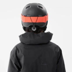 Kids’ Snowboard Jacket – SNB 100 Black -Winter Sports Gear kids snowboard ski jacket snb 100 black 10