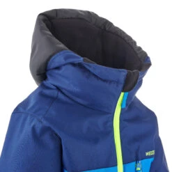 WEDZE Kids’ Waterproof Ski Snowsuit - 100 Blue -Winter Sports Gear kids snowsuit 100 blue 6