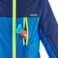 WEDZE Kids’ Waterproof Ski Snowsuit - 100 Blue -Winter Sports Gear kids snowsuit 100 blue 7