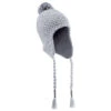 WEDZE Kids' Timeless Peruvian Ski Hat - Grey -Winter Sports Gear kids timeless peruvian ski hat grey