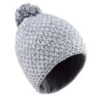 WEDZE Kids' Timeless Ski Hat – Grey -Winter Sports Gear kids timeless ski hat grey