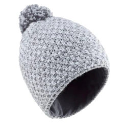 WEDZE Kids' Timeless Ski Hat – Grey